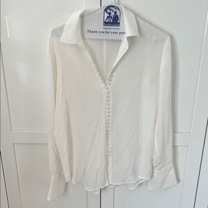 Club Monaco Classic White Button Down Shirt